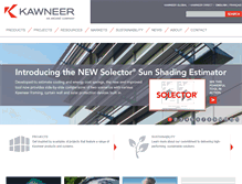 Tablet Screenshot of kawneer.com